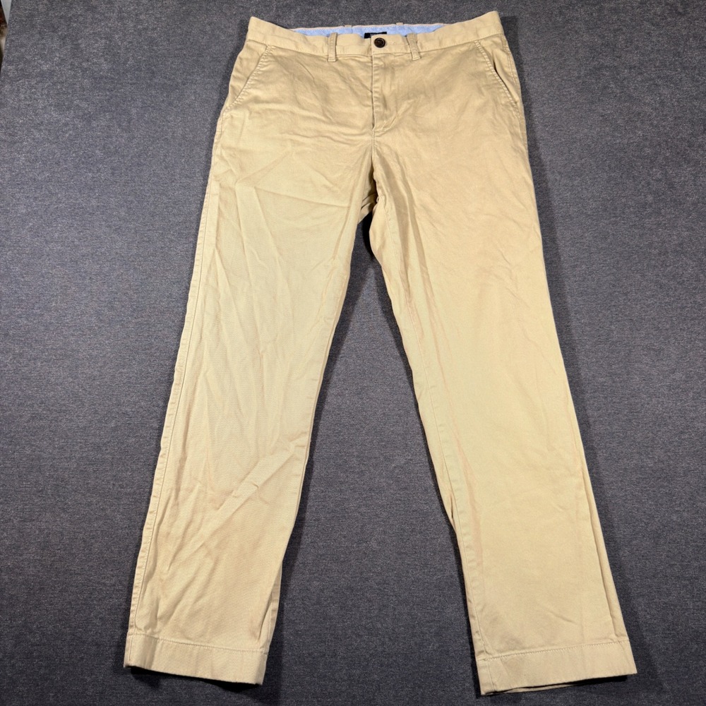 J.Crew Original Chino Mens 31x30 Khaki Tan Straight Leg Stretch Casual Pants